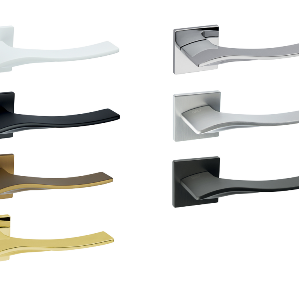 Maniglia kind Q H6 rosetta quadra d.50x50x6h bocchetta foro chiave varie finiture | KTS